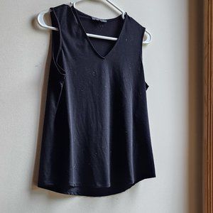 Adrianna Papell Black Sleeveless Blouse Size XS